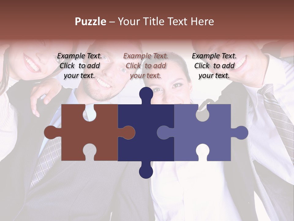 Team Happy Success PowerPoint Template