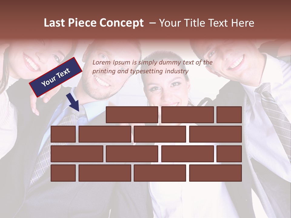 Team Happy Success PowerPoint Template