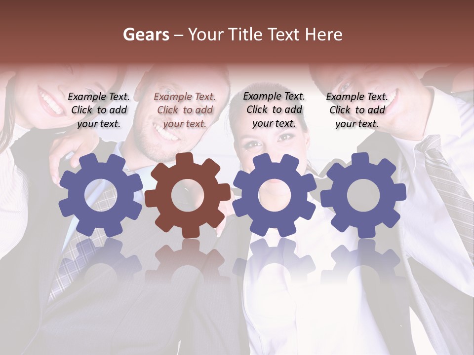 Team Happy Success PowerPoint Template