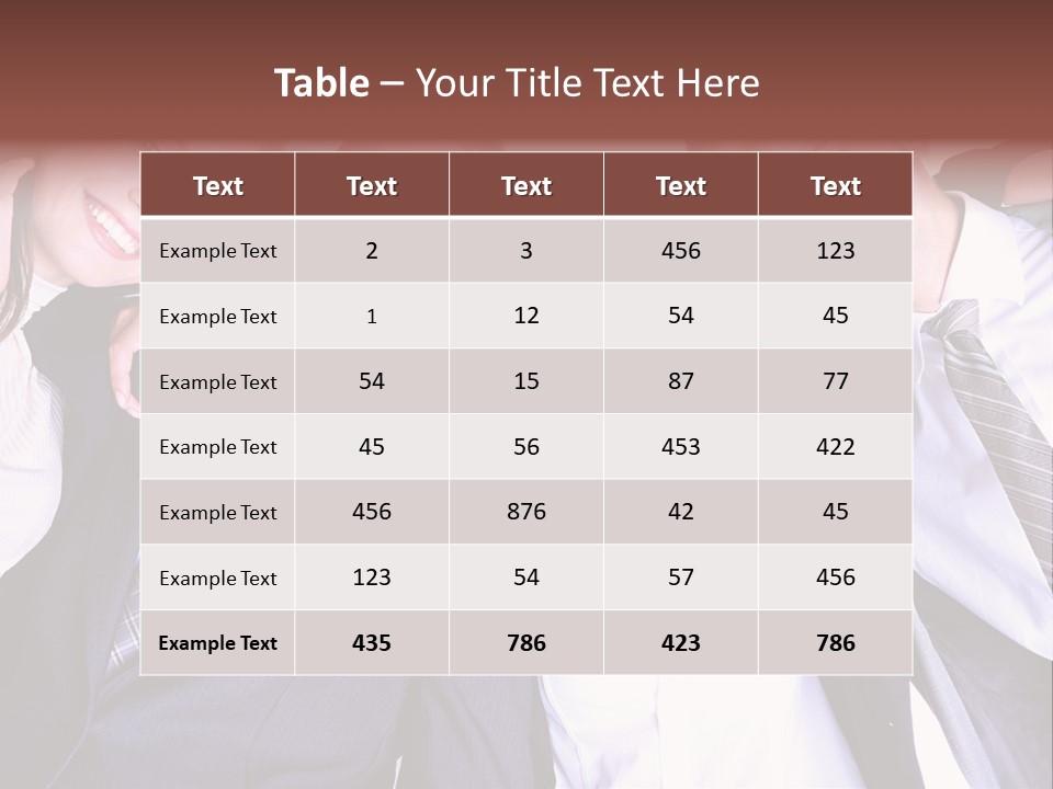 Team Happy Success PowerPoint Template
