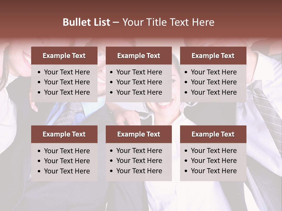 Team Happy Success PowerPoint Template