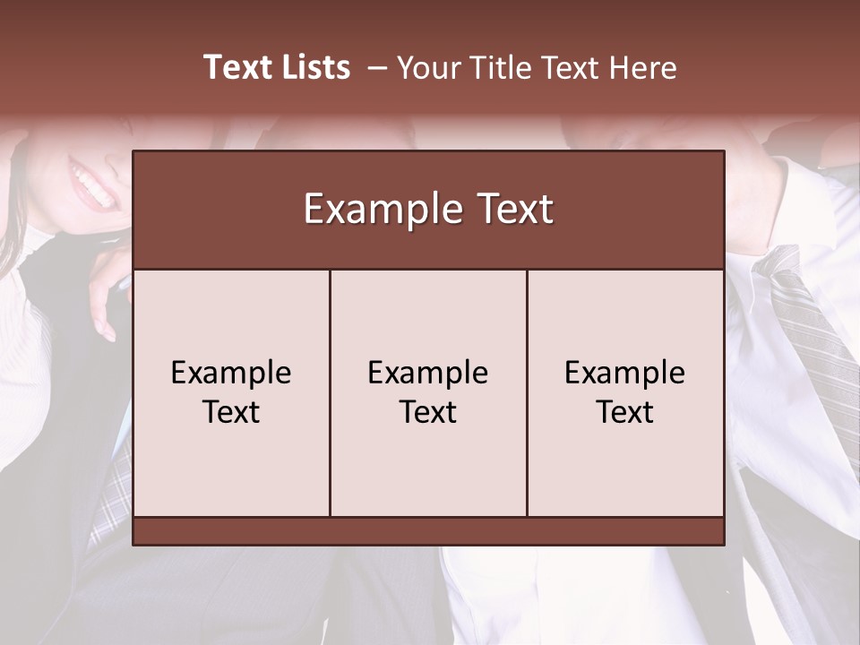 Team Happy Success PowerPoint Template
