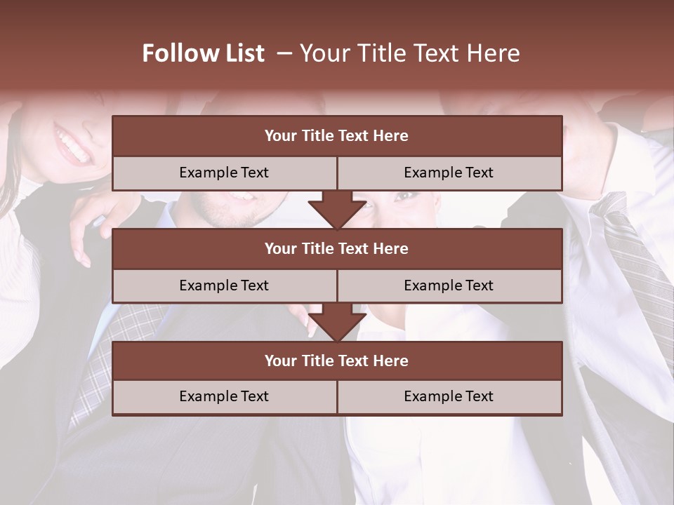 Team Happy Success PowerPoint Template