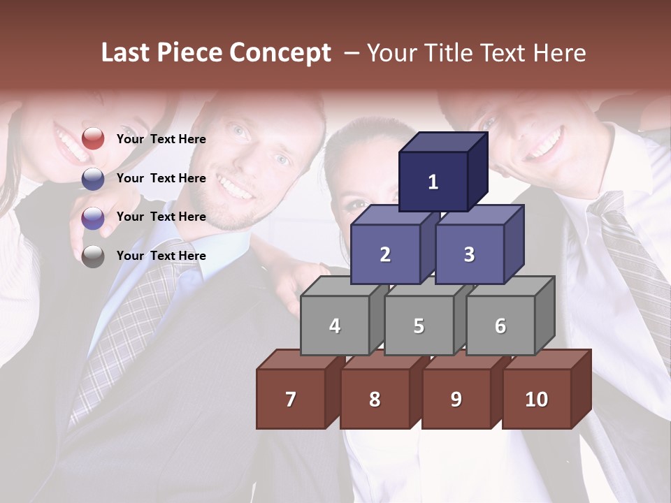 Team Happy Success PowerPoint Template