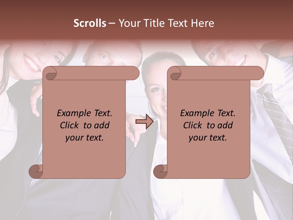 Team Happy Success PowerPoint Template