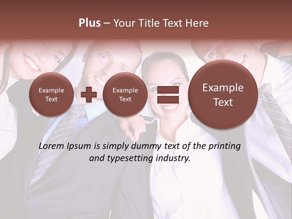 Team Happy Success PowerPoint Template