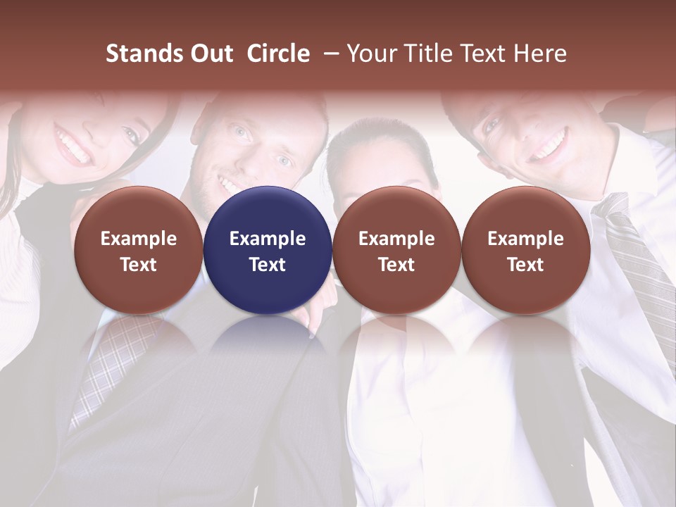 Team Happy Success PowerPoint Template