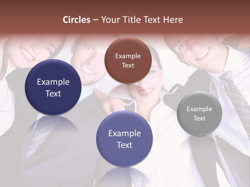 Team Happy Success PowerPoint Template