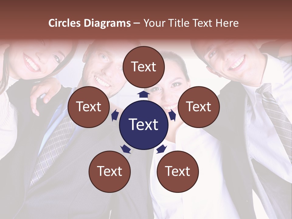 Team Happy Success PowerPoint Template