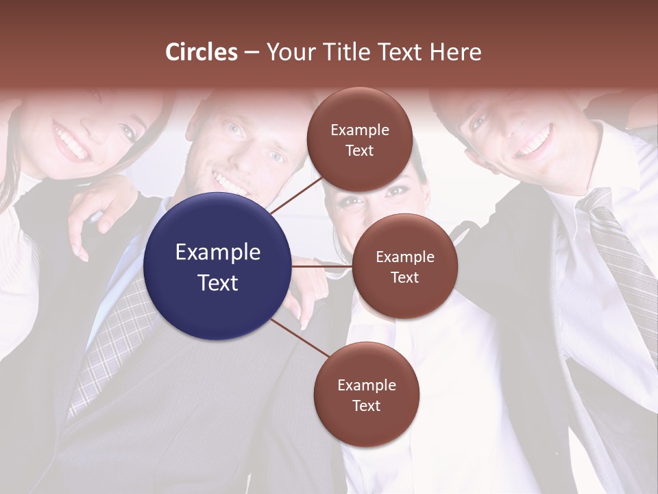 Team Happy Success PowerPoint Template