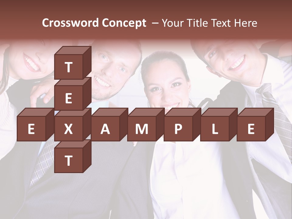 Team Happy Success PowerPoint Template