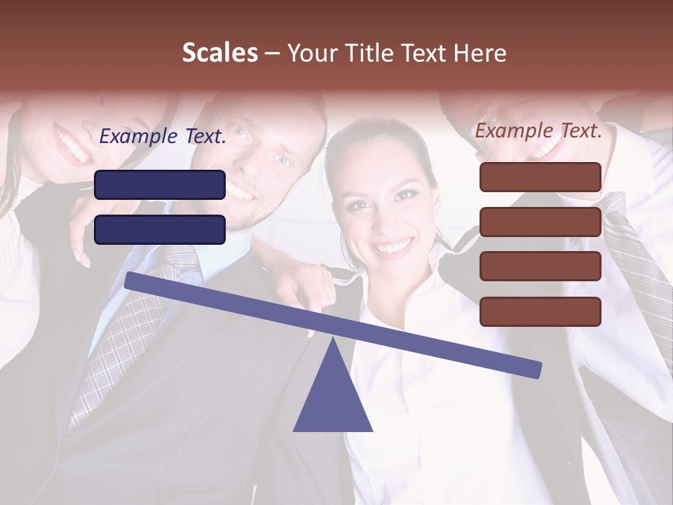 Team Happy Success PowerPoint Template