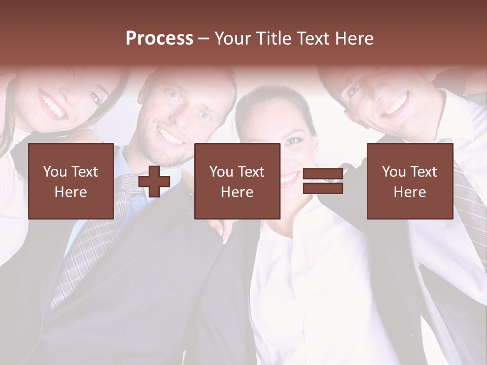 Team Happy Success PowerPoint Template