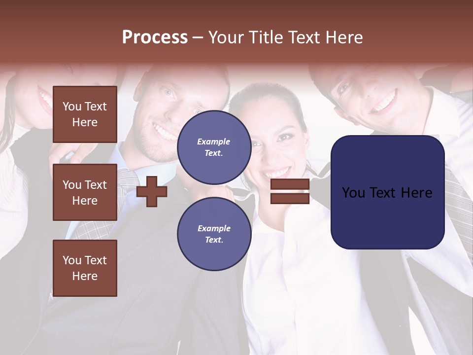 Team Happy Success PowerPoint Template