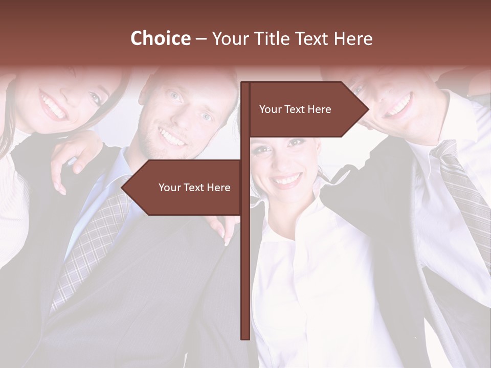 Team Happy Success PowerPoint Template