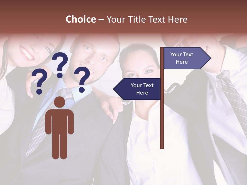 Team Happy Success PowerPoint Template