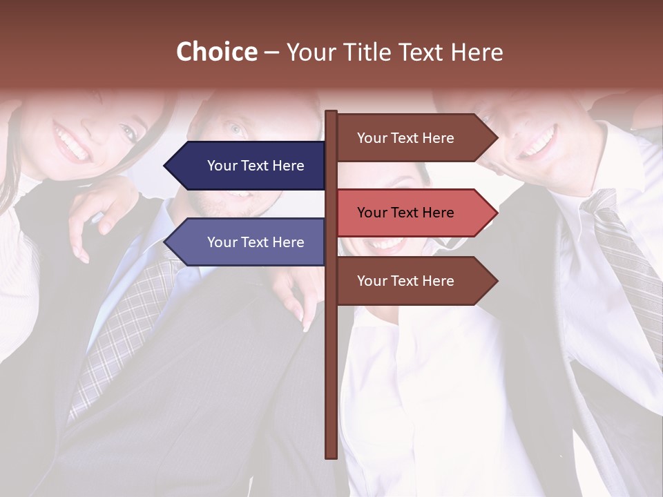 Team Happy Success PowerPoint Template