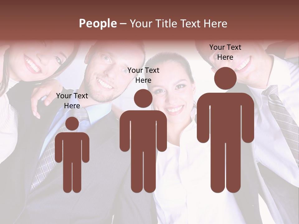 Team Happy Success PowerPoint Template