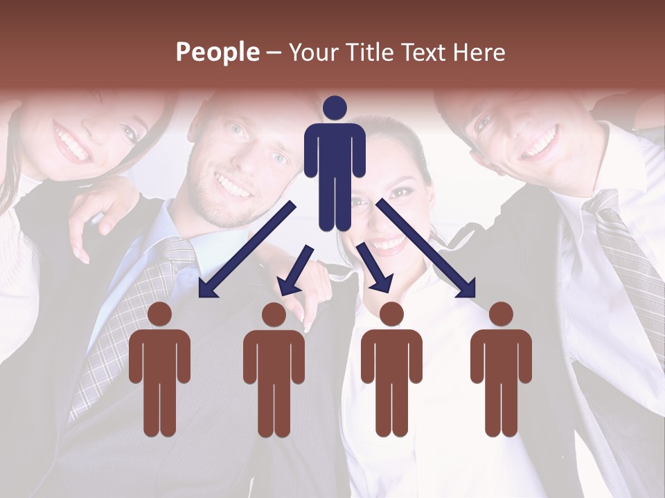 Team Happy Success PowerPoint Template