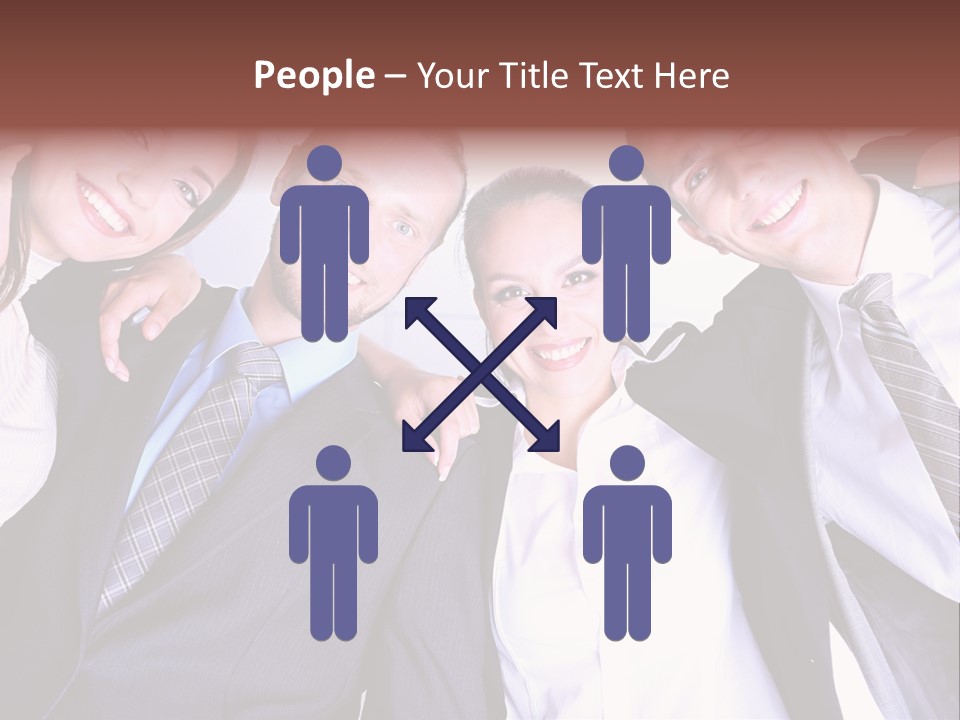 Team Happy Success PowerPoint Template