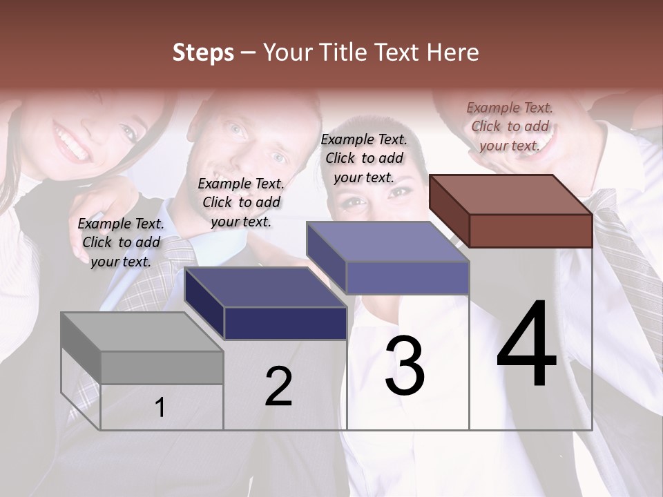 Team Happy Success PowerPoint Template