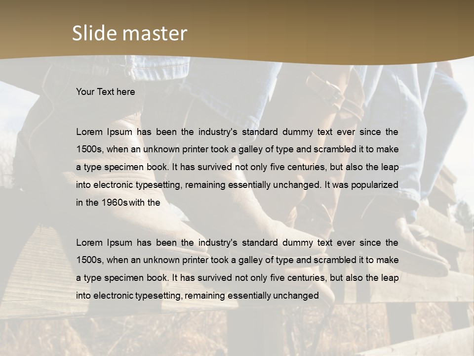 Dirt Blue Western PowerPoint Template