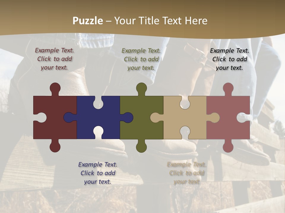 Dirt Blue Western PowerPoint Template