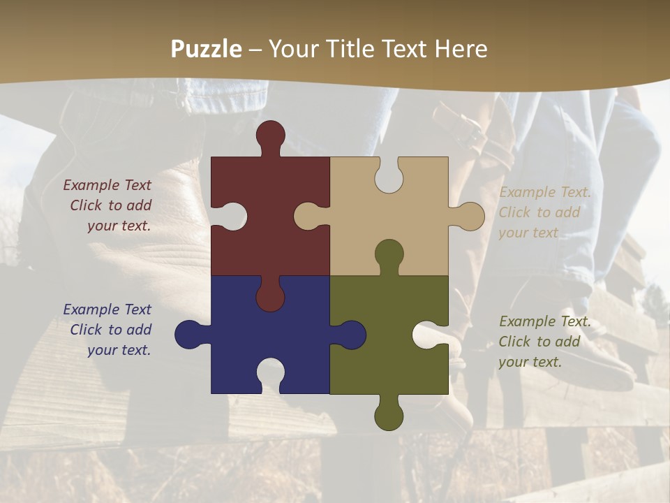 Dirt Blue Western PowerPoint Template