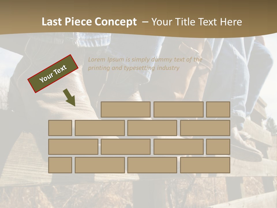 Dirt Blue Western PowerPoint Template