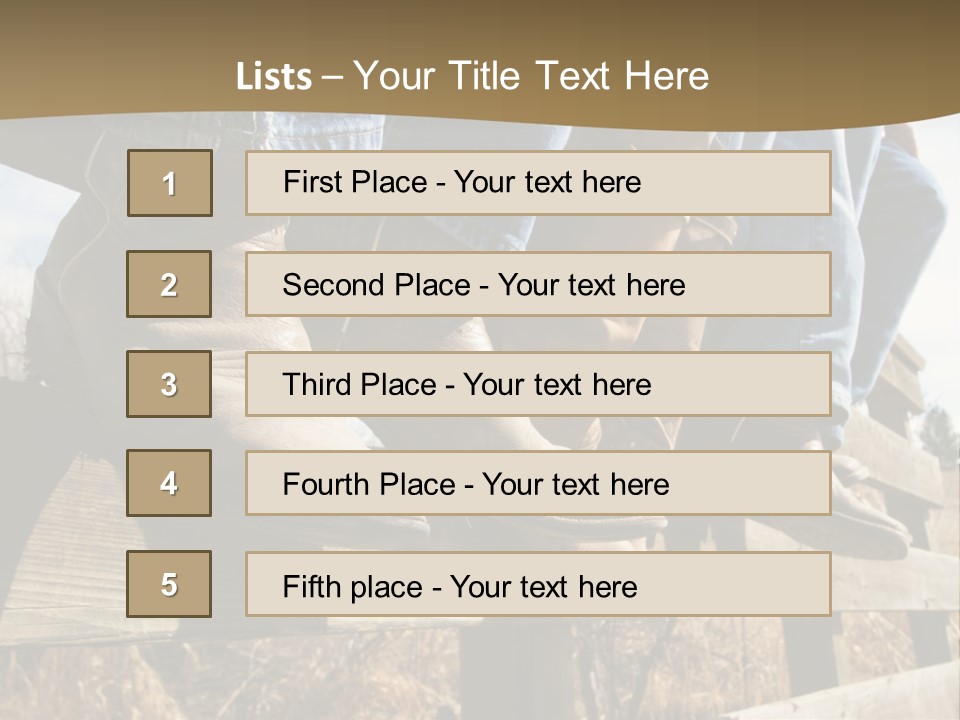 Dirt Blue Western PowerPoint Template