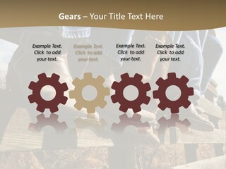 Dirt Blue Western PowerPoint Template