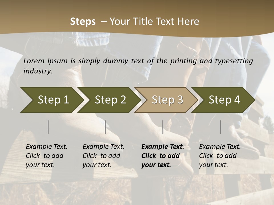 Dirt Blue Western PowerPoint Template