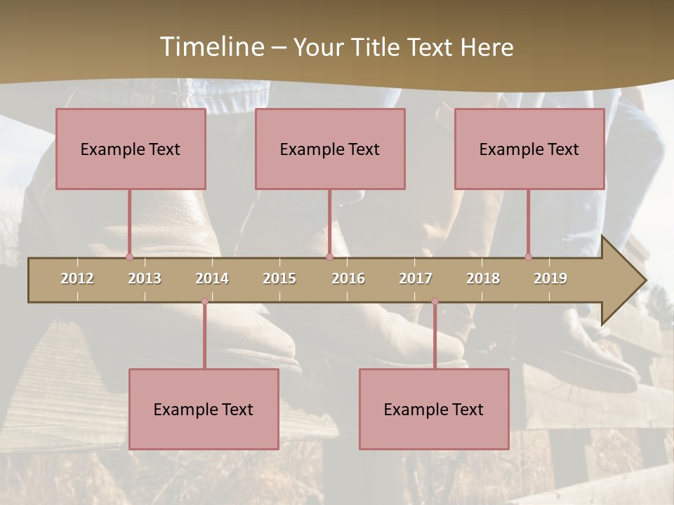 Dirt Blue Western PowerPoint Template