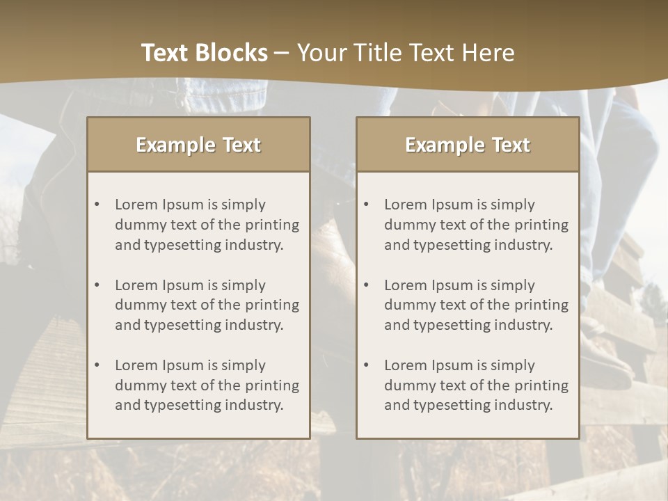 Dirt Blue Western PowerPoint Template