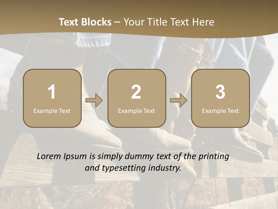 Dirt Blue Western PowerPoint Template