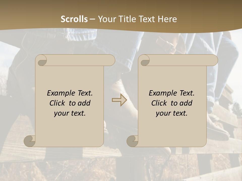 Dirt Blue Western PowerPoint Template