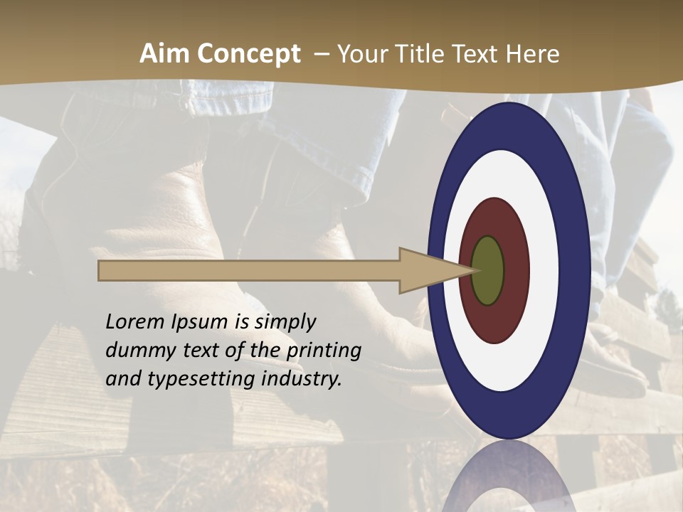 Dirt Blue Western PowerPoint Template