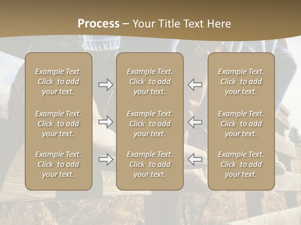 Dirt Blue Western PowerPoint Template
