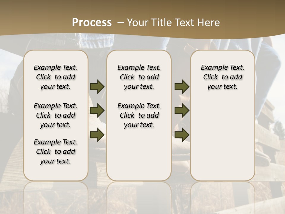 Dirt Blue Western PowerPoint Template