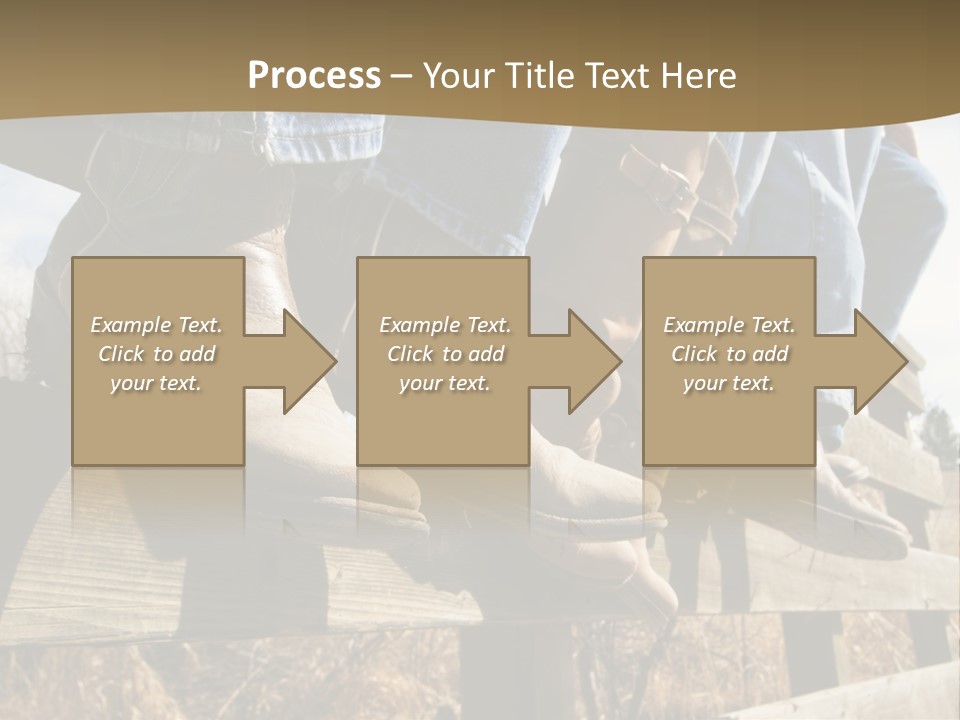 Dirt Blue Western PowerPoint Template