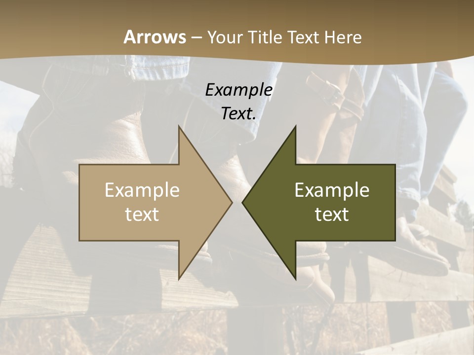 Dirt Blue Western PowerPoint Template