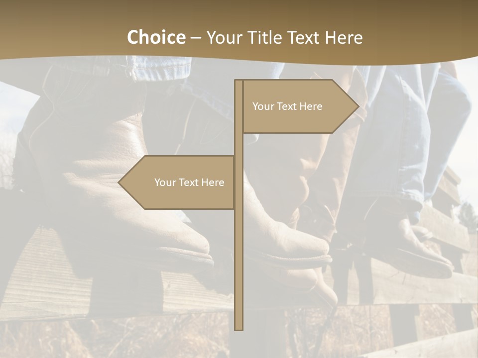 Dirt Blue Western PowerPoint Template