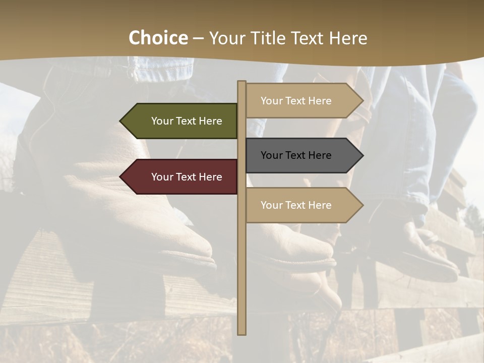 Dirt Blue Western PowerPoint Template