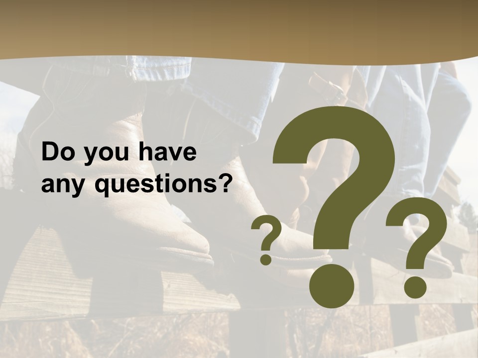 Dirt Blue Western PowerPoint Template