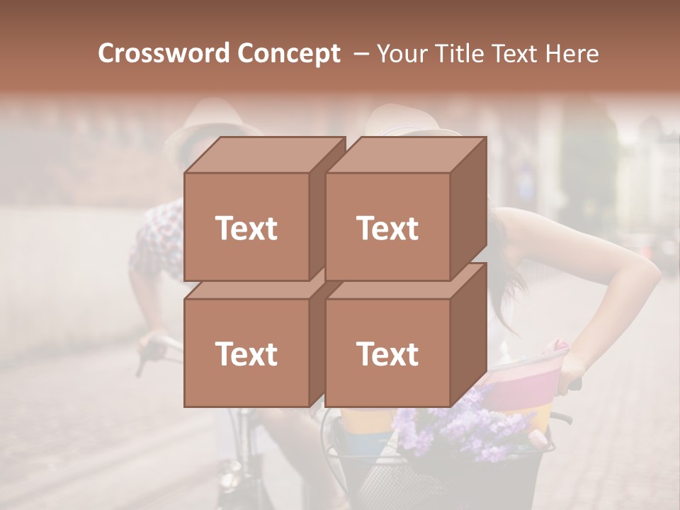 Young  Flower Looking PowerPoint Template