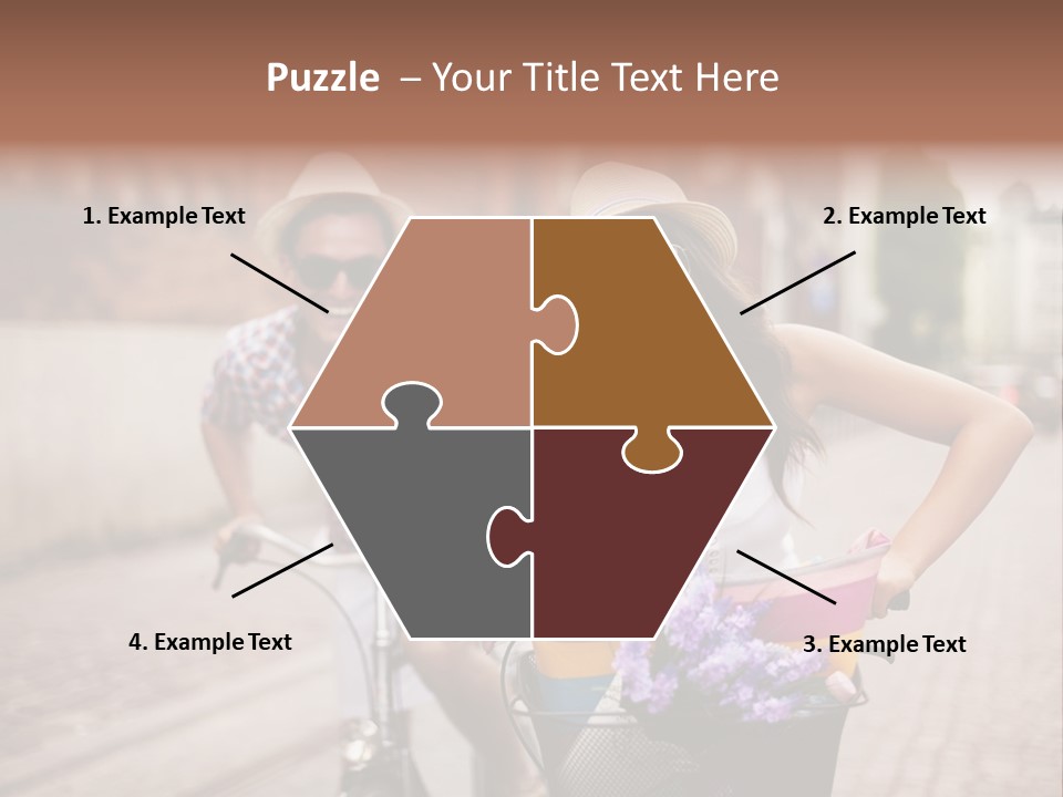 Young  Flower Looking PowerPoint Template