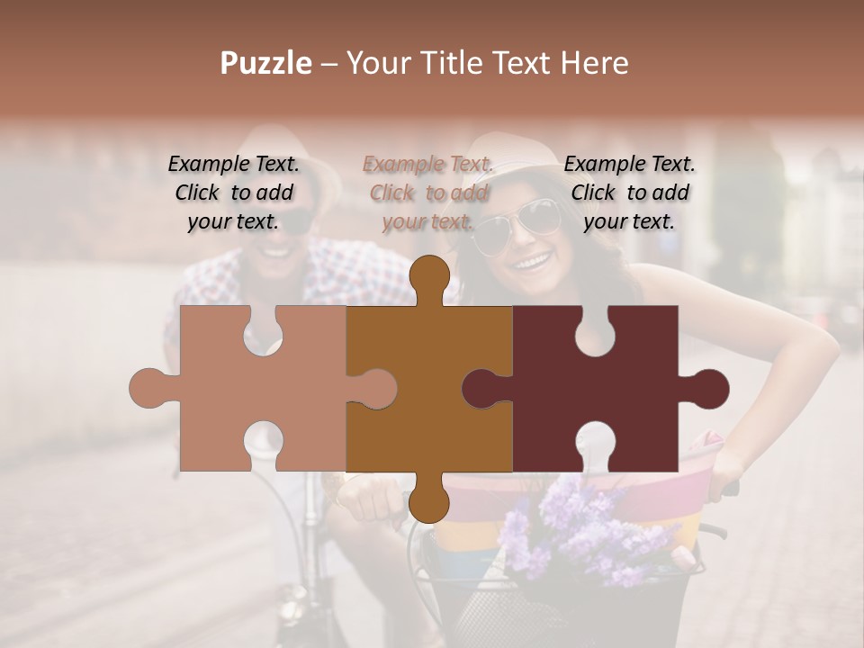 Young  Flower Looking PowerPoint Template