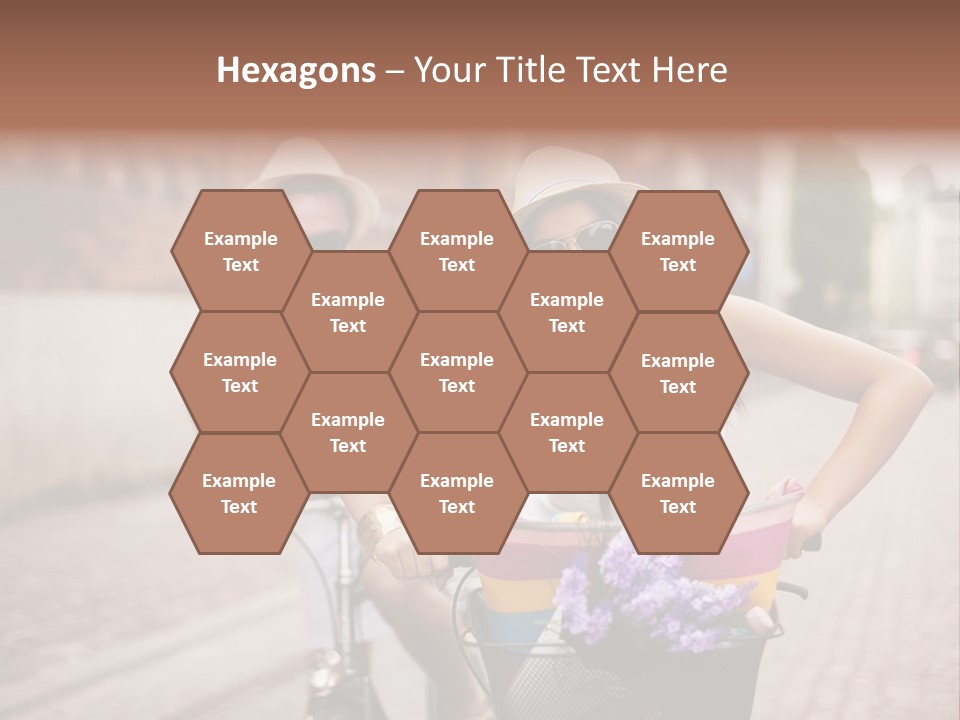 Young  Flower Looking PowerPoint Template