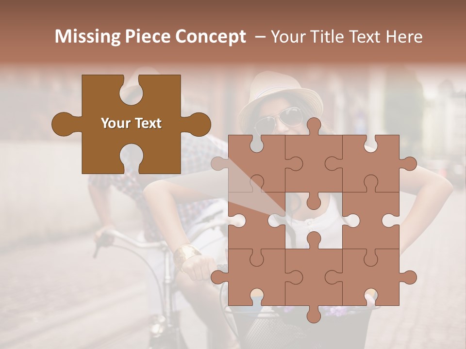 Young  Flower Looking PowerPoint Template