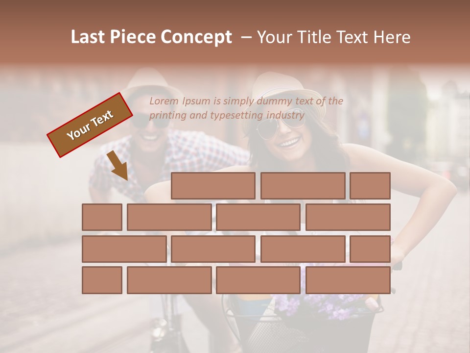 Young  Flower Looking PowerPoint Template